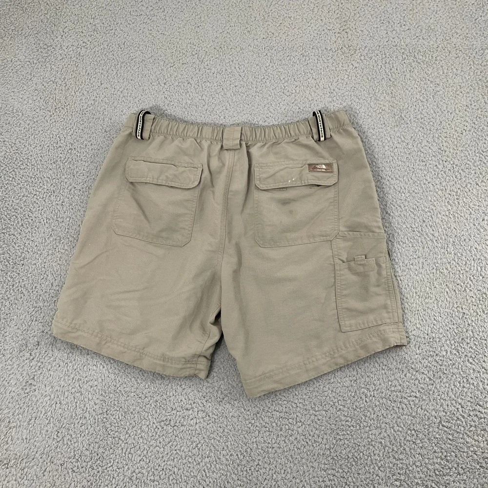 The North Face Shorts Men L Tan Belted Outdoor Hiking Nylon Cargo